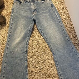 JustFab Light Blue Flare Jeans